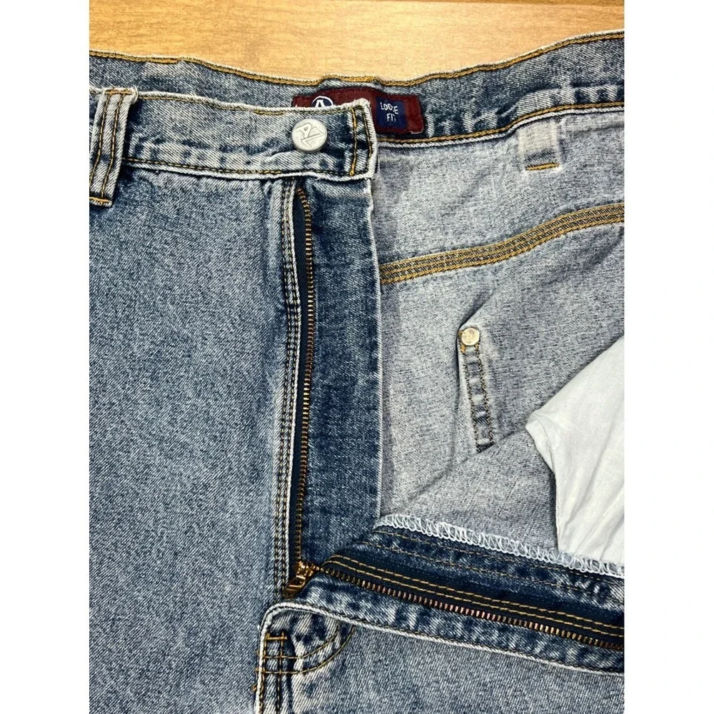 Vintage Arizona Loose Fit Carpenter Jeans Light Wash Denim Men 46x37‎ Y2K